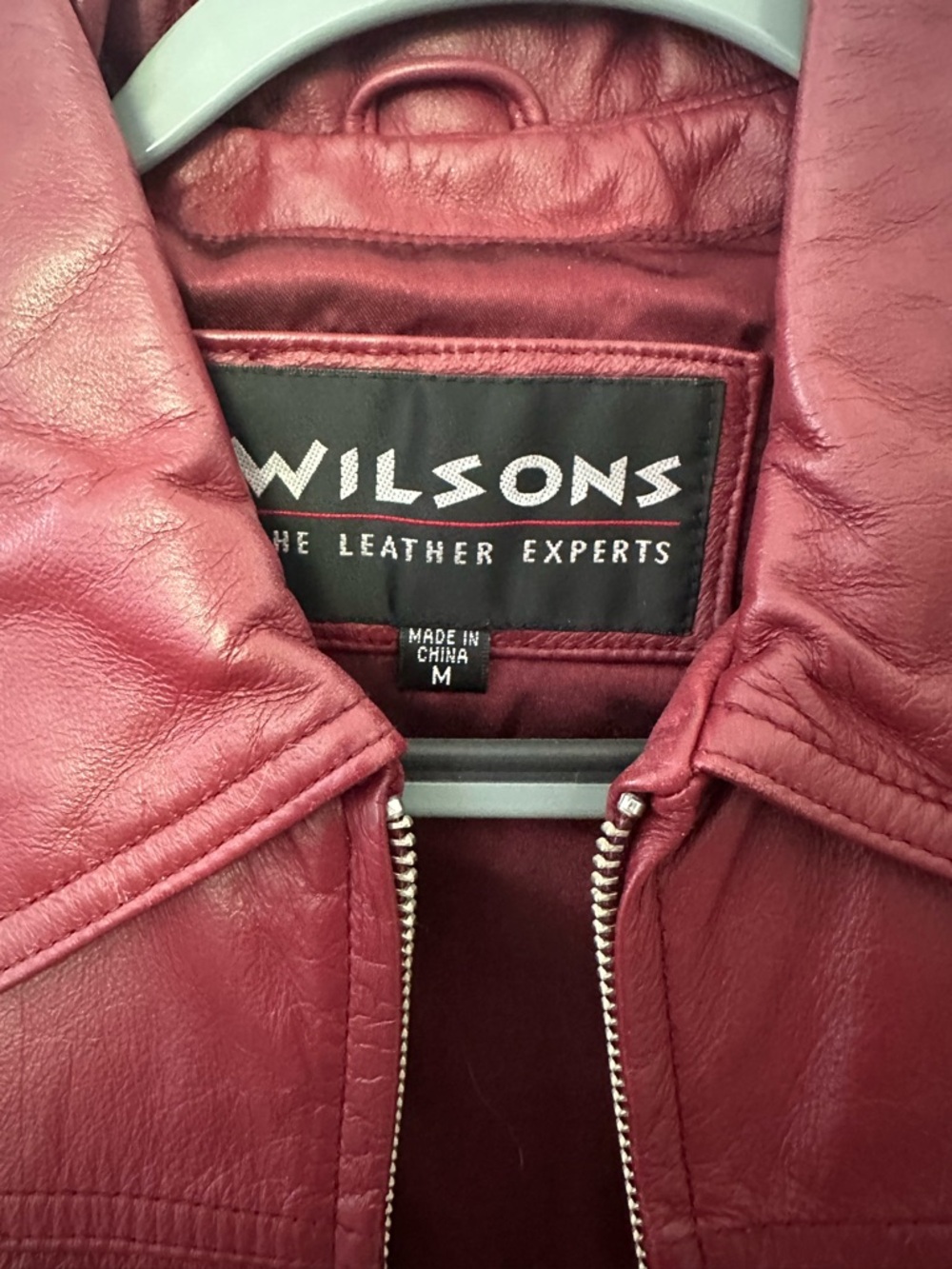 Wilsons Leather • Vintage Red Leather Jacket - Picture 4 of 5